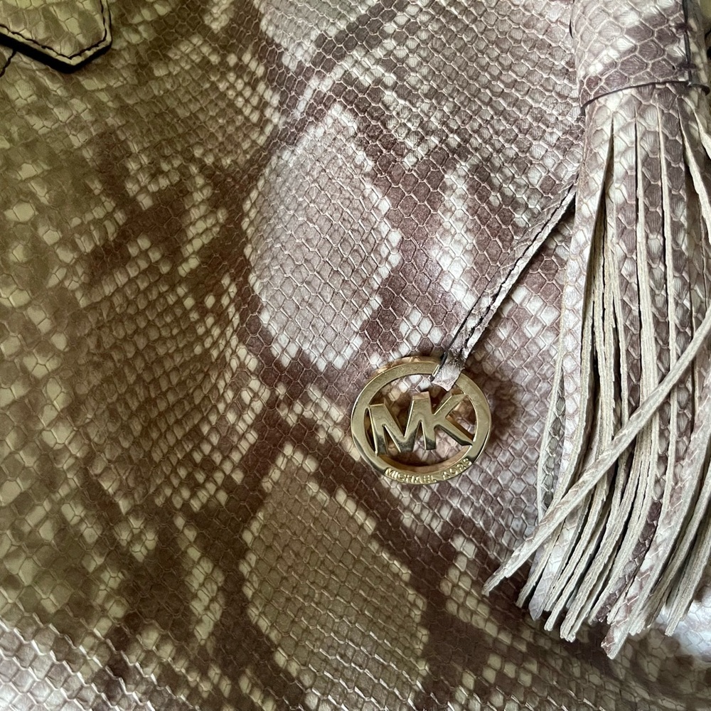 Michael Kors Authentic Leather Python Tote - image 3